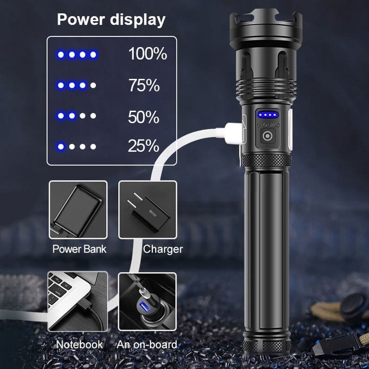High Lumen Tactical Flashlight - Image 8