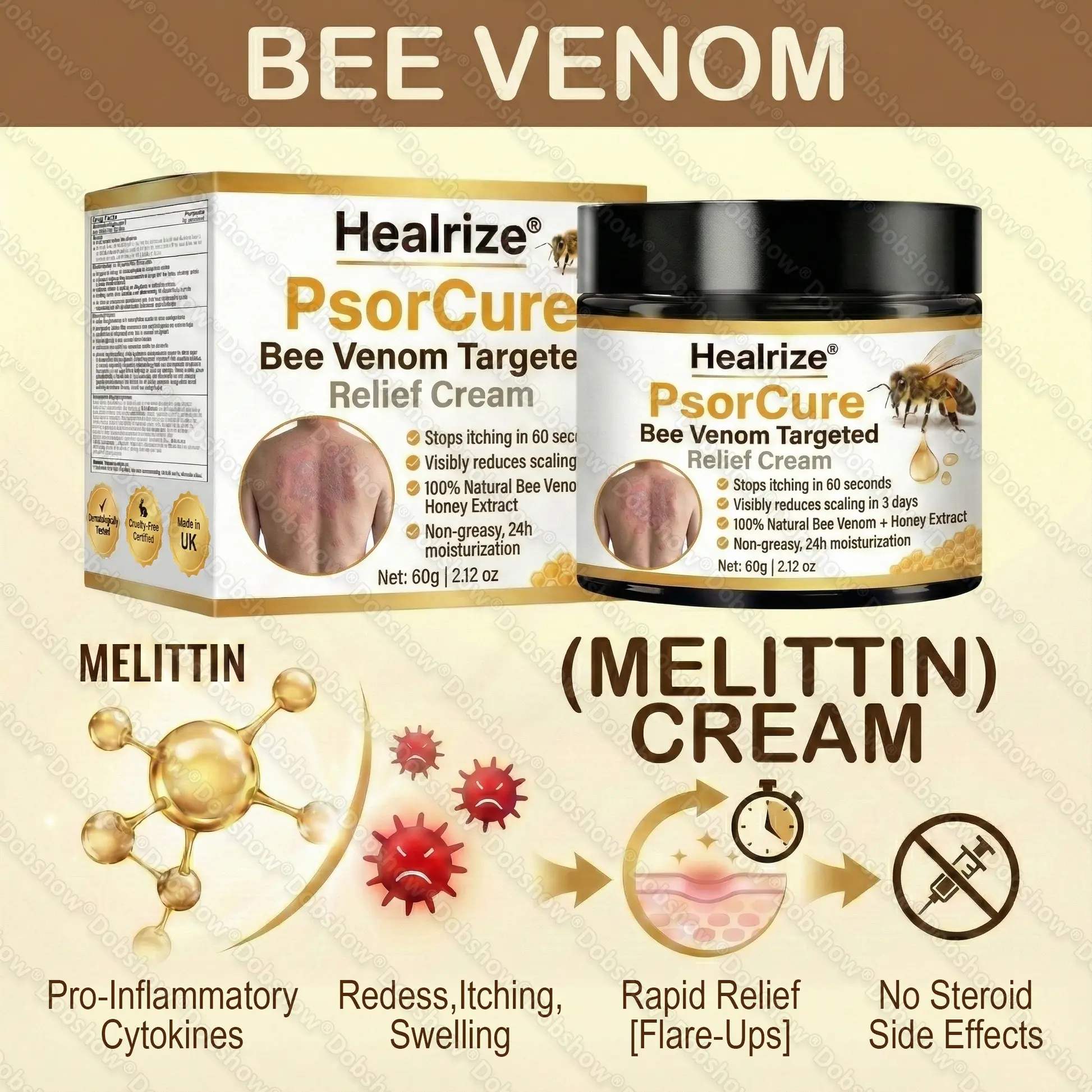 PsorCure Targeted Bee Venom Relief Cream - Image 7