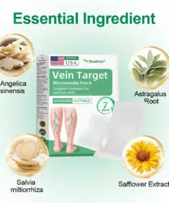 VeinTarget Microneedle Patch Once Daily, Visible Results in 7 Days