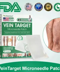 VeinTarget Microneedle Patch Once Daily, Visible Results in 7 Days