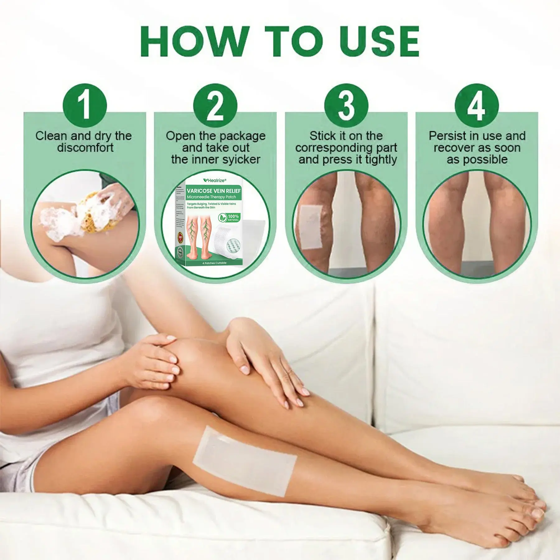 VeinEase Microneedle Care PatchInstant Relief, Long-Term Results - Image 11