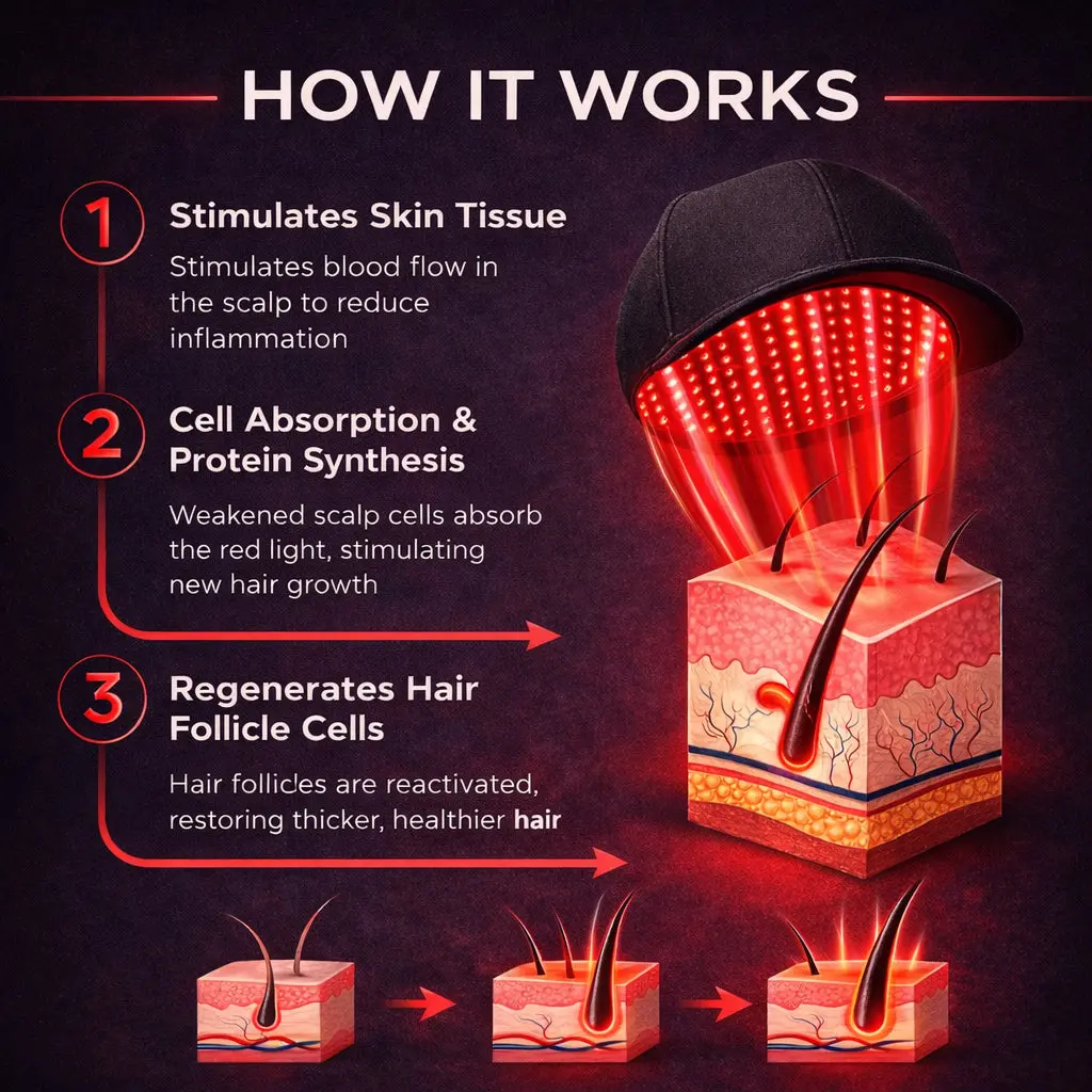 Red Light Cap — Regrow Hair, Reduce Shedding - Image 3