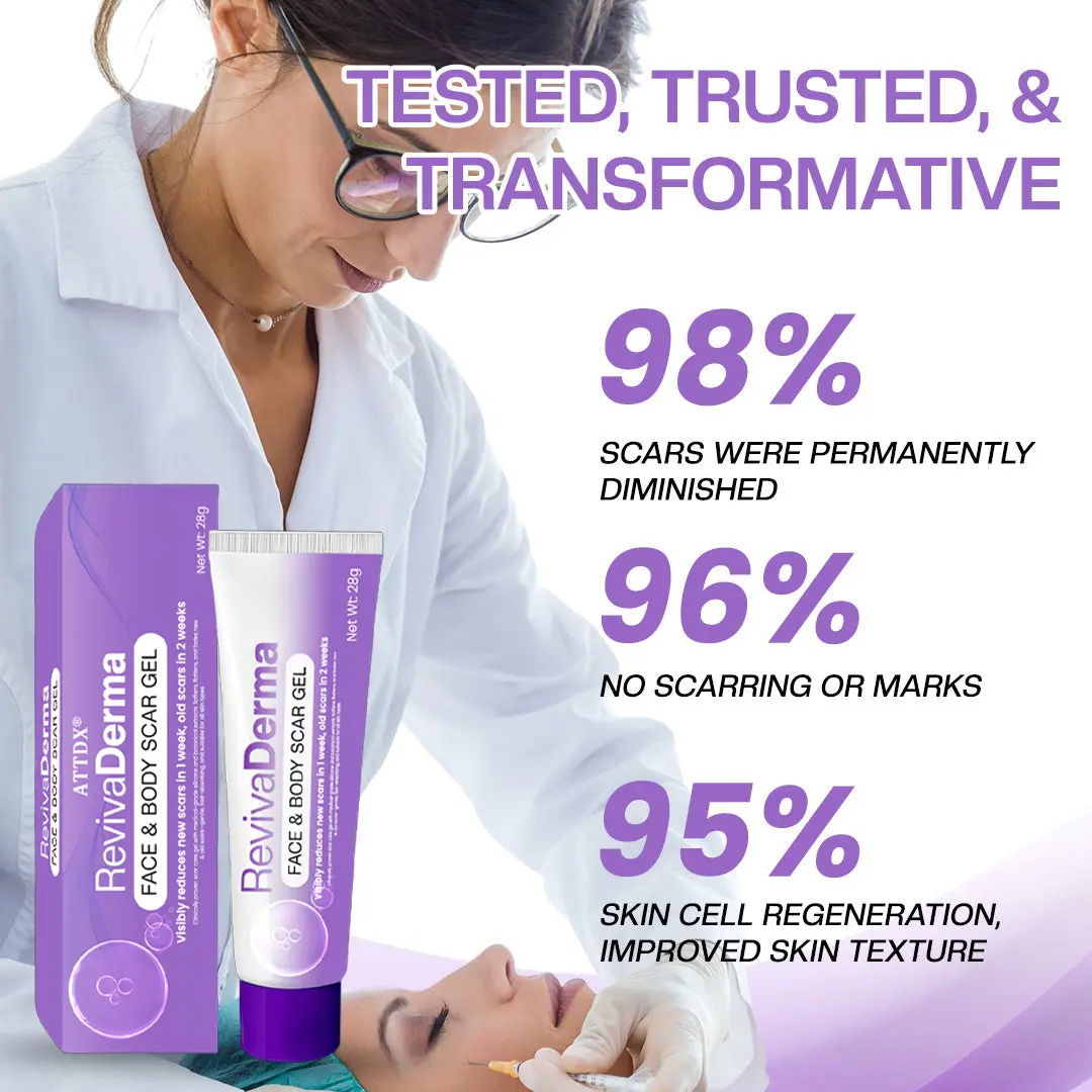 RevivaDerma Face & Body Scar Gel - Image 9