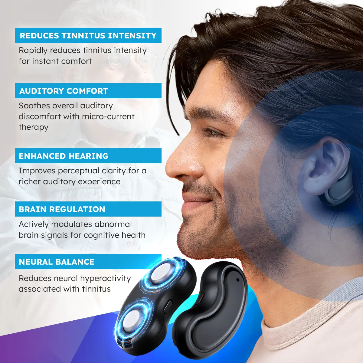 SoniPulse Tinnitus Relief Soothing Aid - Image 2