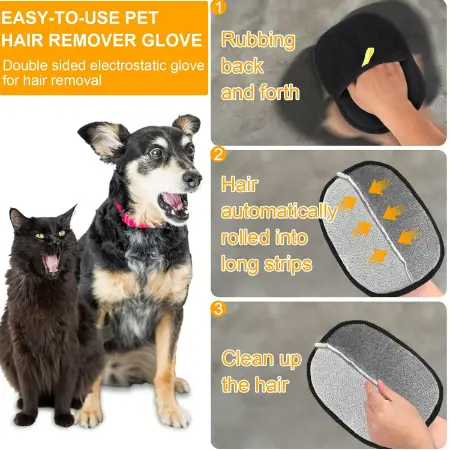 Pet Hair Remover Electrostatic Gloves - Image 6