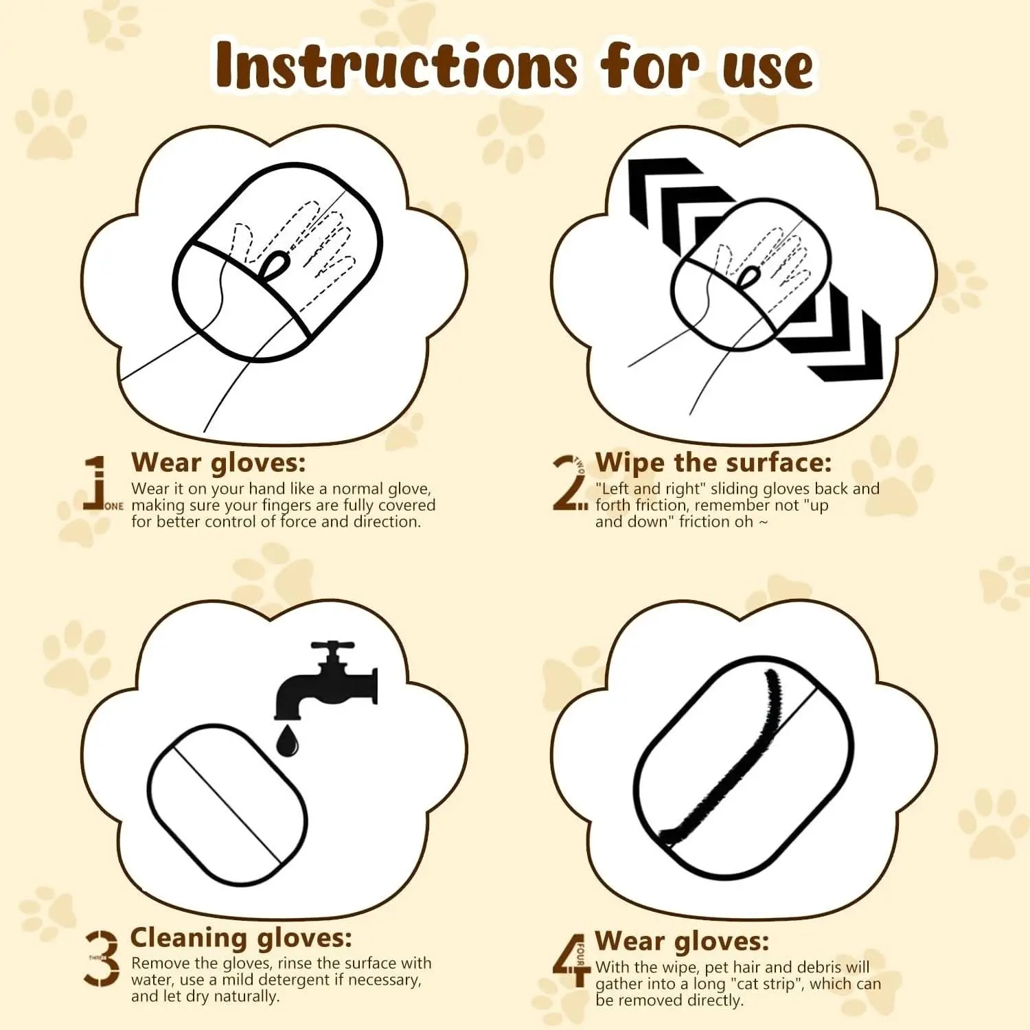 Pet Hair Remover Electrostatic Gloves - Image 9