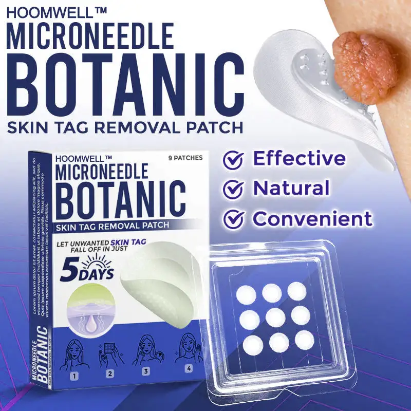 MicroNeedle Botanic Skin Tag Removal Patch