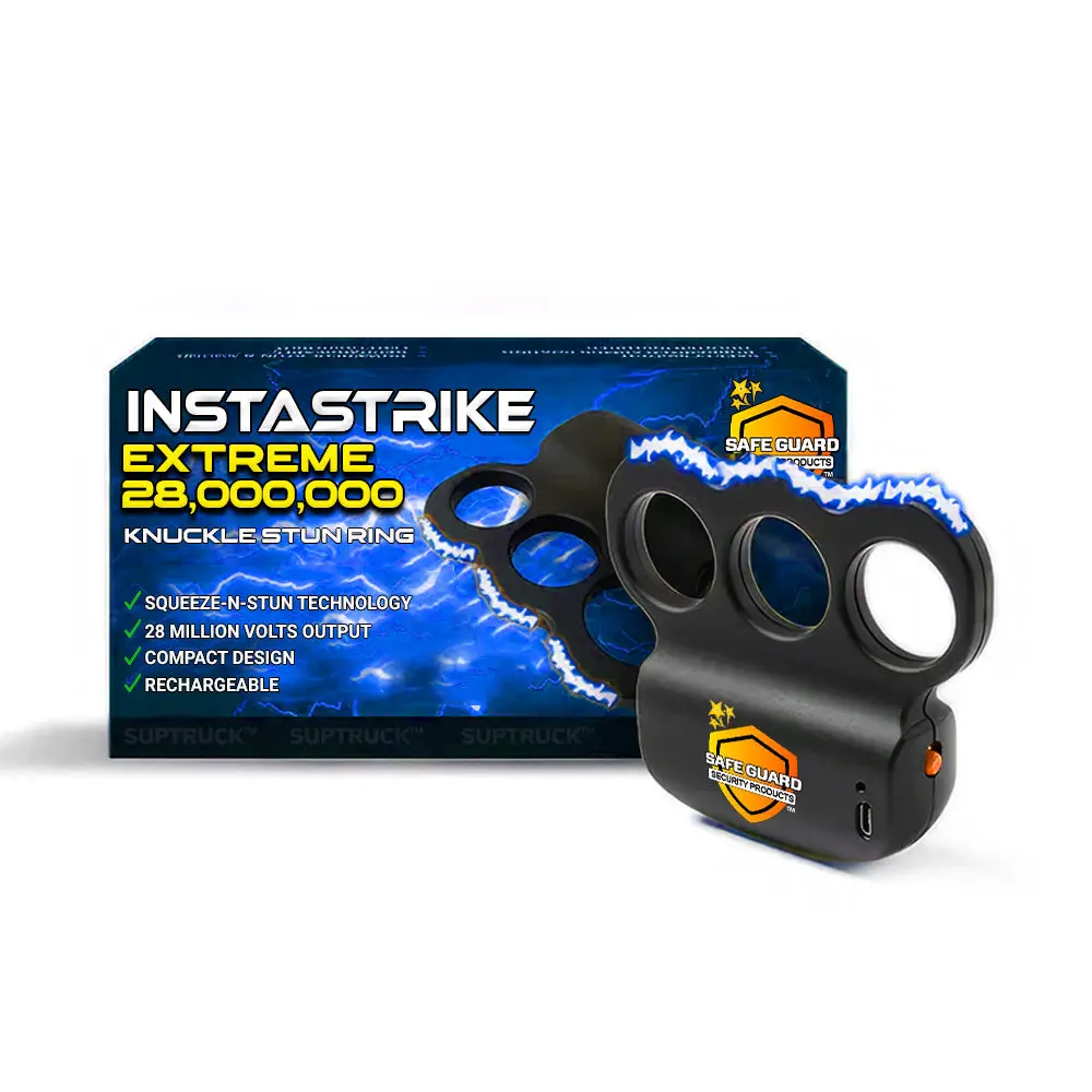 INSTASTRIKE Extreme 28,000,000 Knuckle Stun Ring Bright Light, Bold Defense