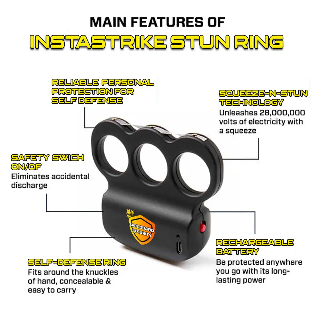 INSTASTRIKE Extreme 28,000,000 Knuckle Stun Ring Bright Light, Bold Defense - Image 2