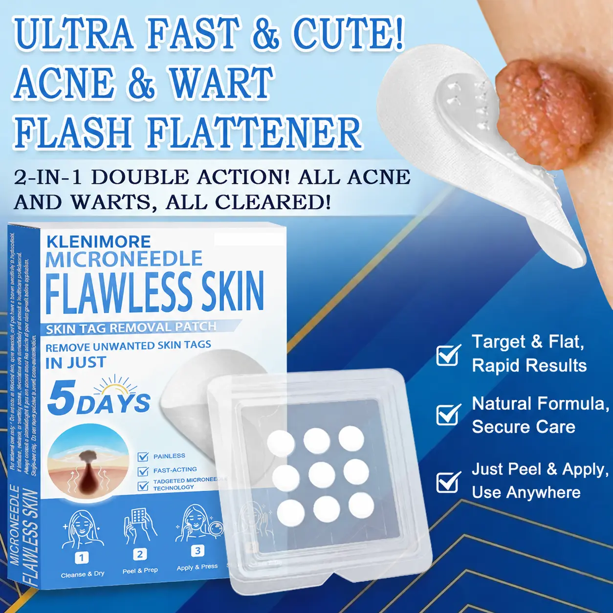 2-in-1 Hydrocolloid Pimple Patches - Image 2