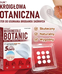 Patches for removing warts and moles using plant-based micro-needles