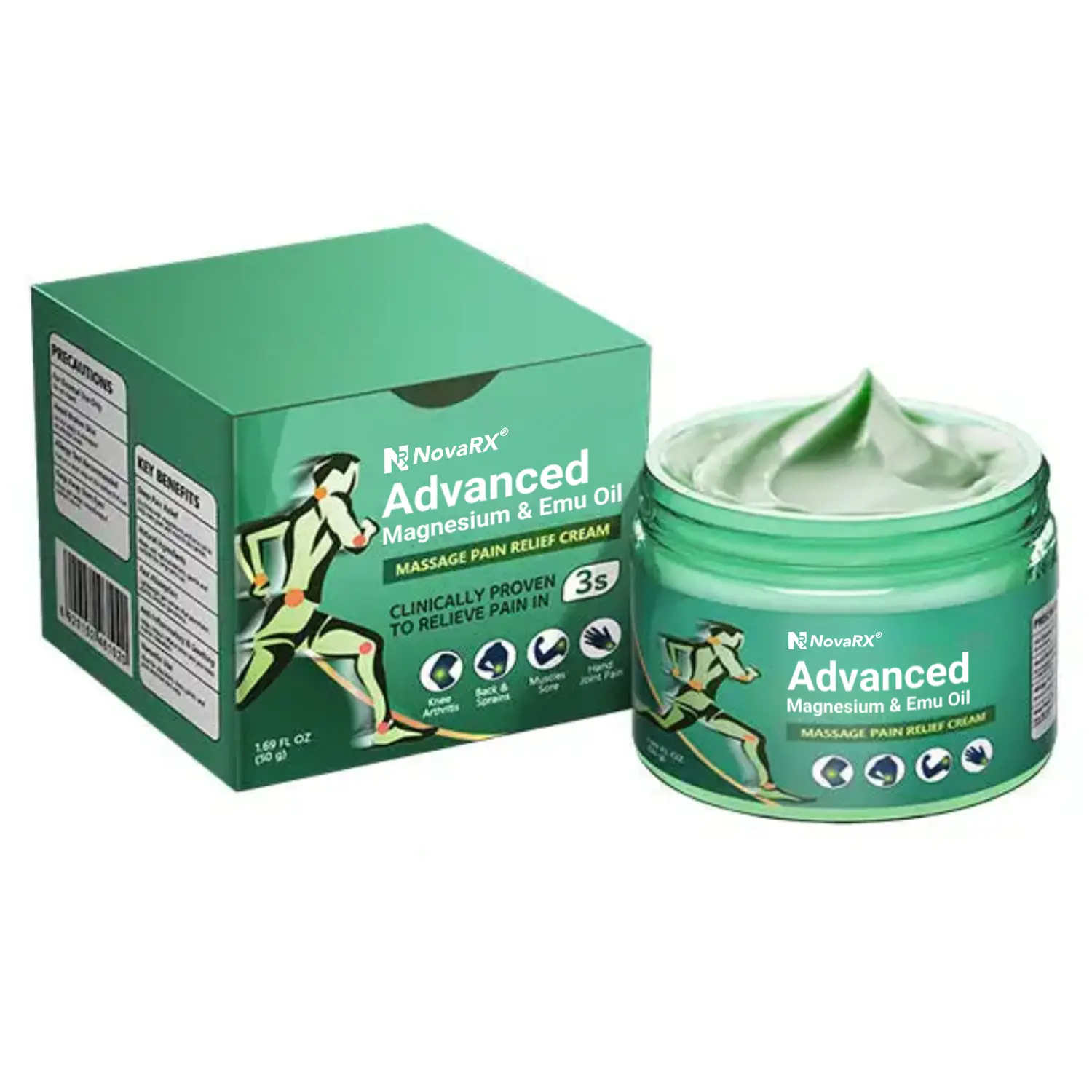 Advanced Magnesium & Emu Oil Massage Pain Relief Cream