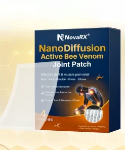 NanoDiffusion Active Bee Venom Joint Patch Relief for Shoulder, Neck, Back Knee Pain in 10 Minutes
