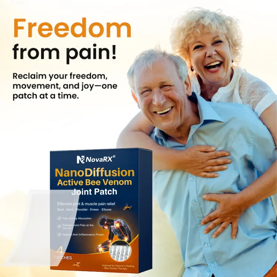 NanoDiffusion Active Bee Venom Joint Patch Relief for Shoulder, Neck, Back Knee Pain in 10 Minutes - Image 4
