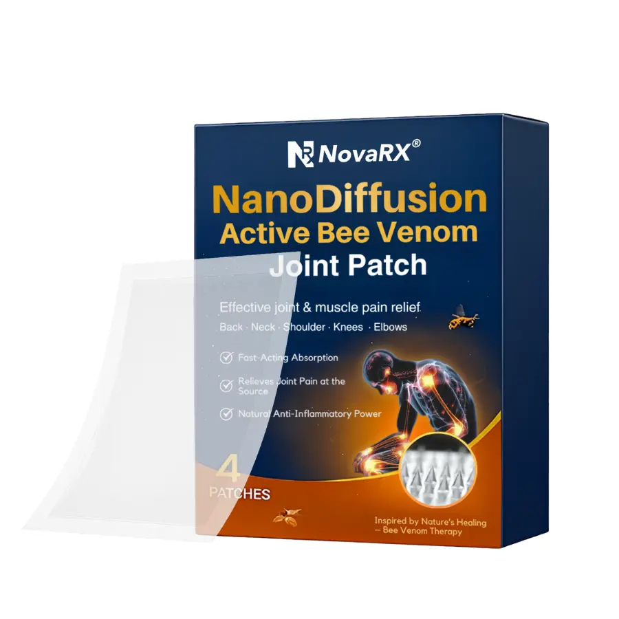 NanoDiffusion Active Bee Venom Joint Patch Relief for Shoulder, Neck, Back Knee Pain in 10 Minutes - Image 6