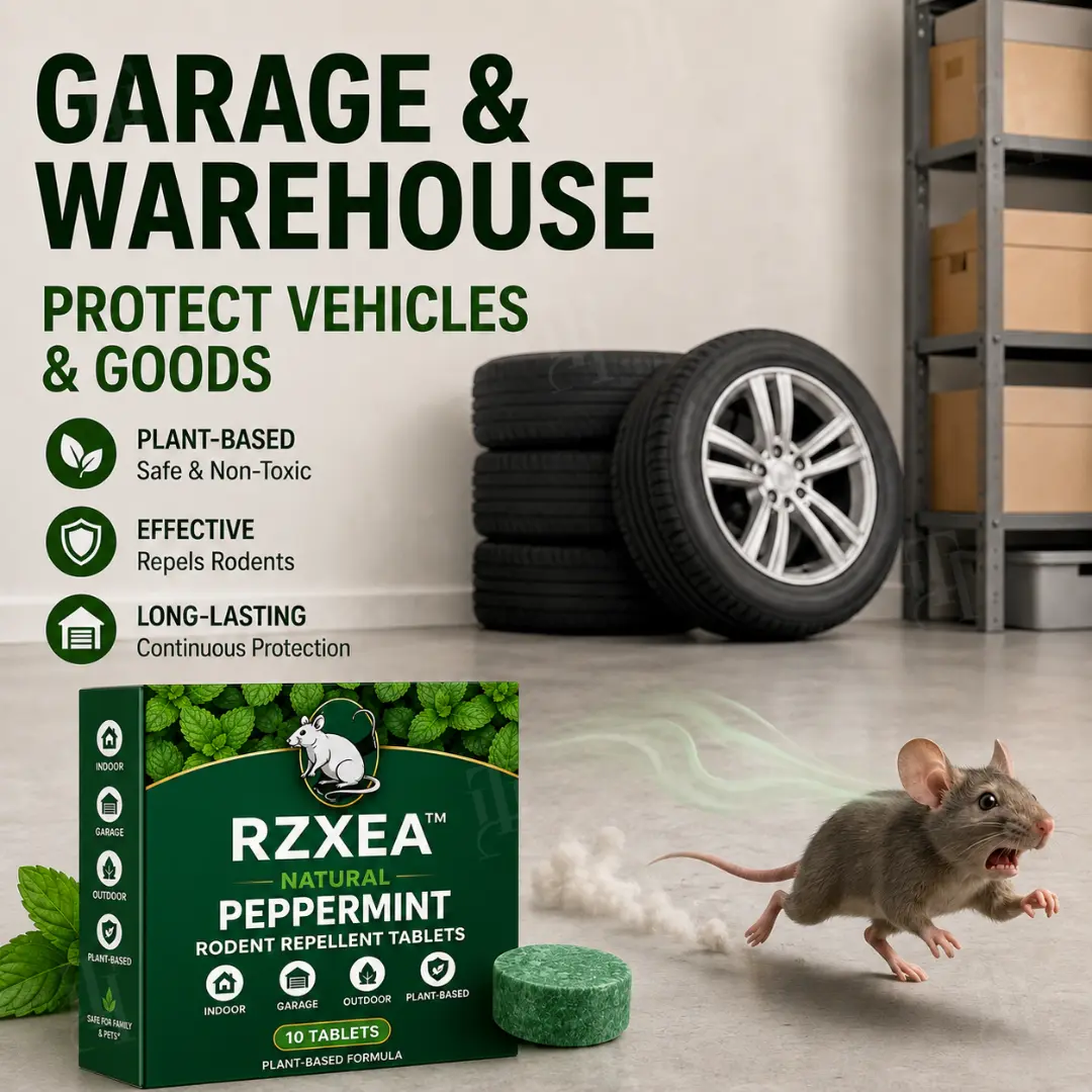Natural Peppermint Rodent Repellent Tablets for Home & Garage - Image 5
