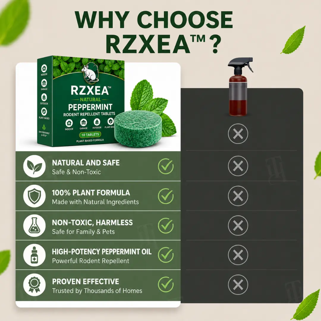 Natural Peppermint Rodent Repellent Tablets for Home & Garage - Image 7