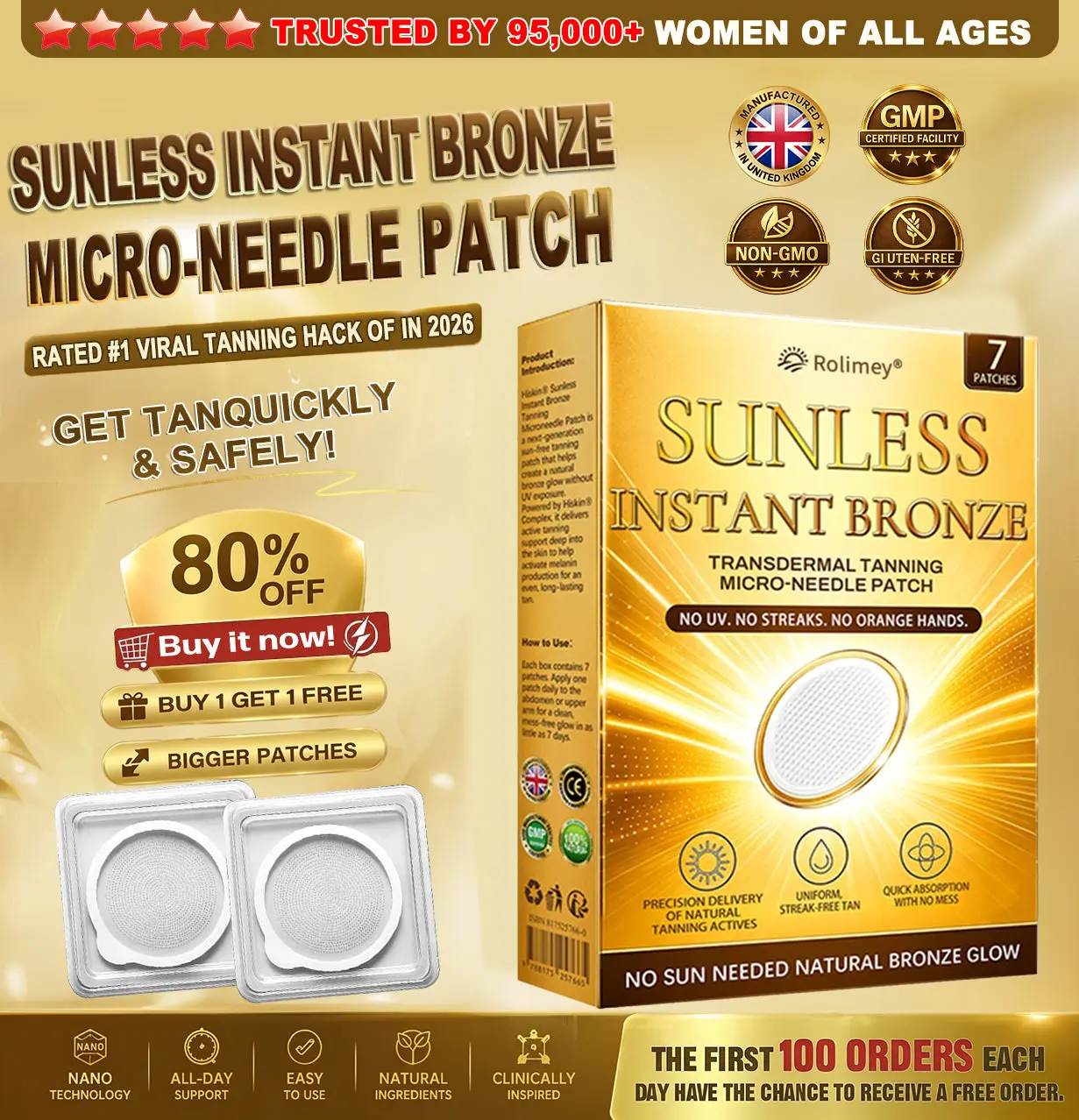 Bronze Glow Patch