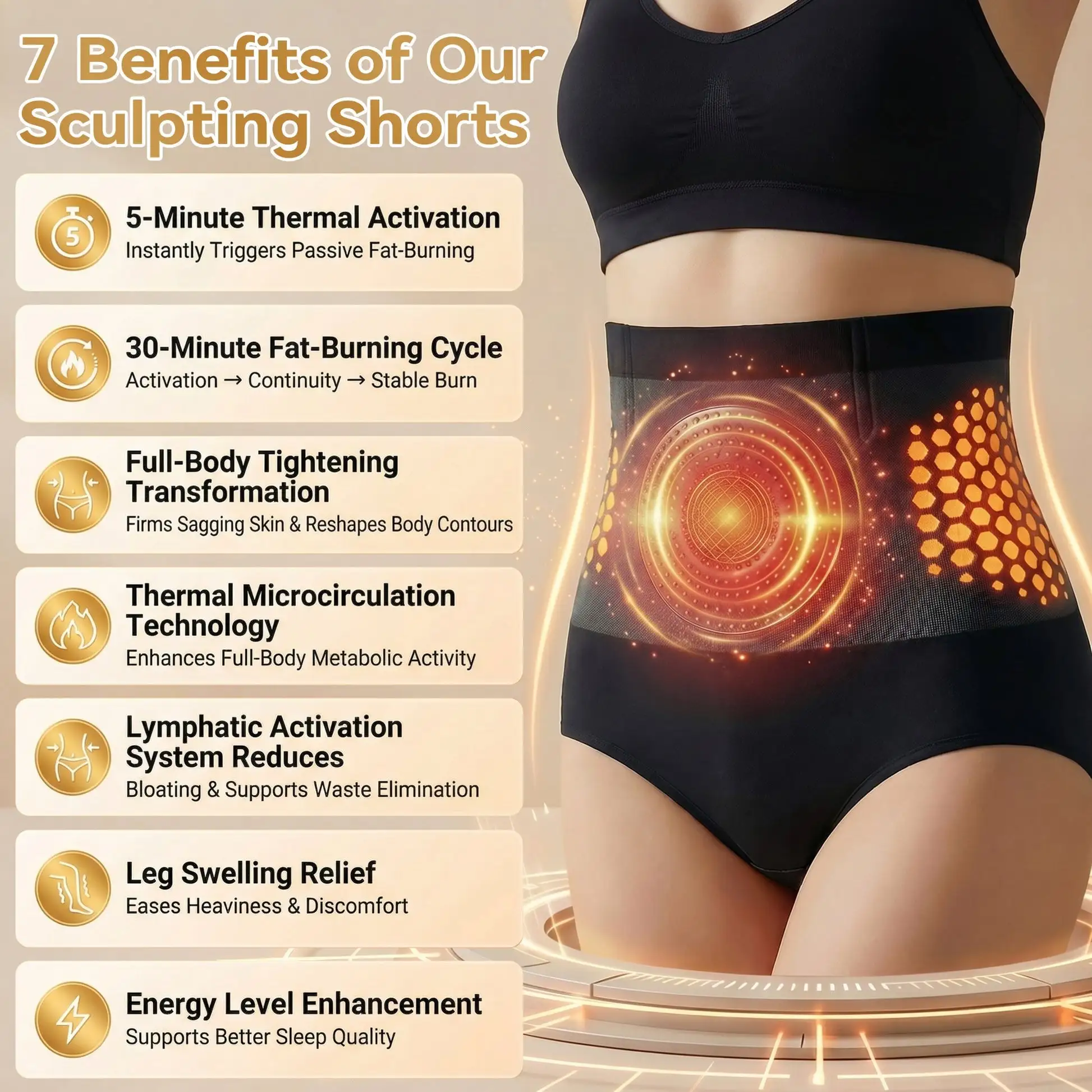 4-In-1 Fat-Burn Sculpting Shorts - Image 2