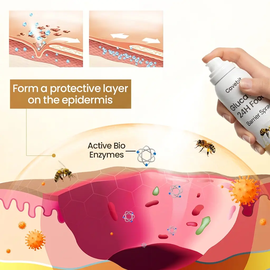 GlucaVeil 24H Foot Barrier Spray - Image 5