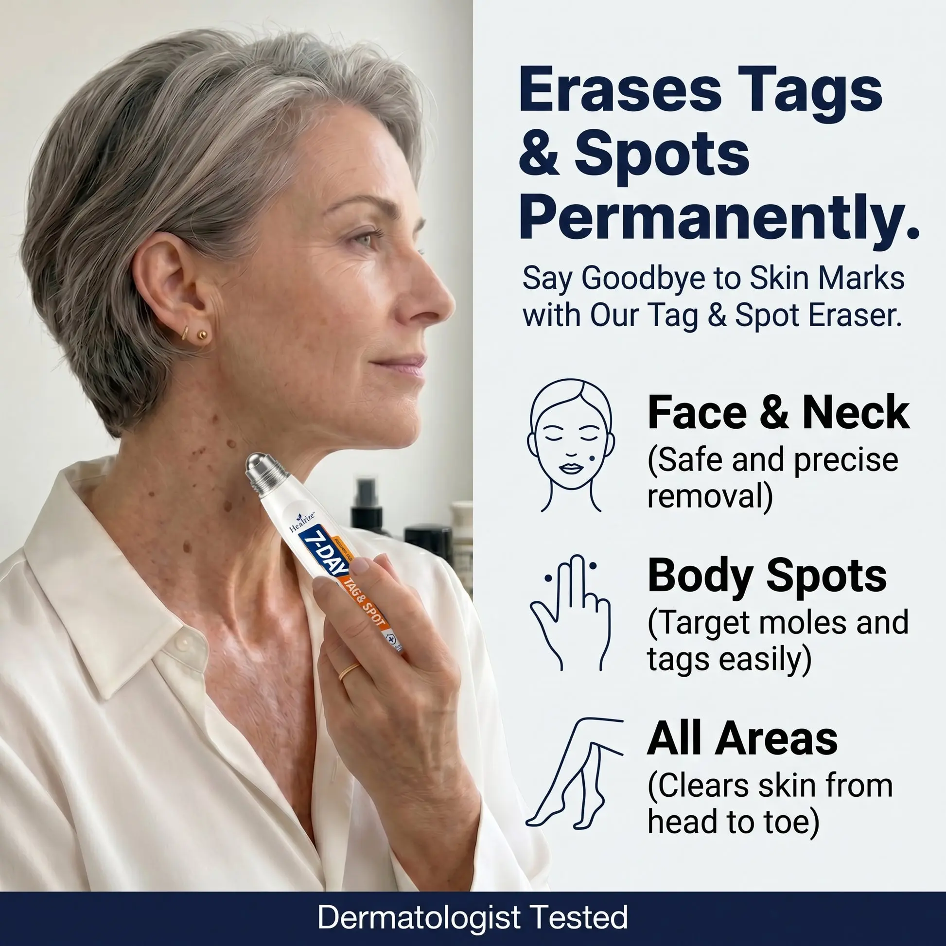 7-Day Skin Tag & Spot Eraser Painless & Scar-Free Advanced Imperfection Removal Rollerball Pen - Image 6