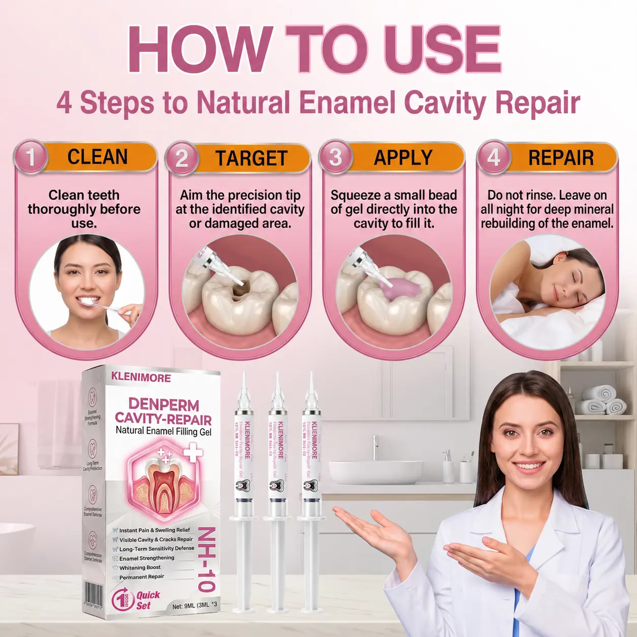 KLENIMORE DenPerm Cavity-Repair Natural Gel - Image 12
