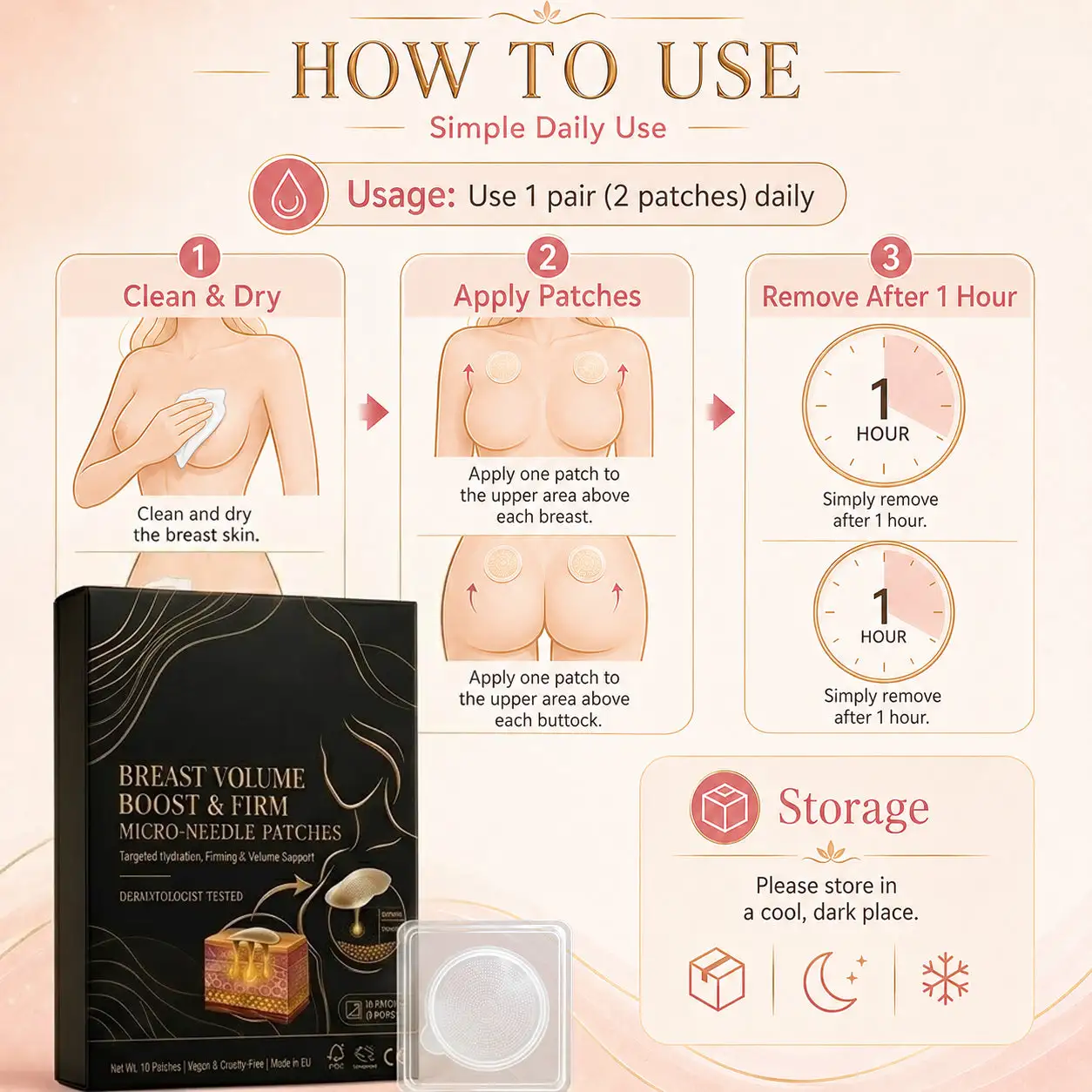 Targeted Breast Enhancement Advanced Nano Microneedle Patch - Image 10