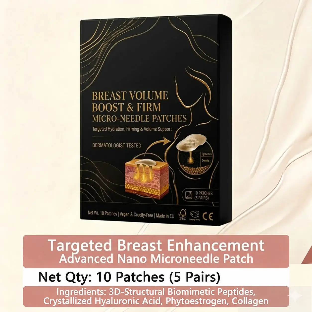Targeted Breast Enhancement Advanced Nano Microneedle Patch - Image 15