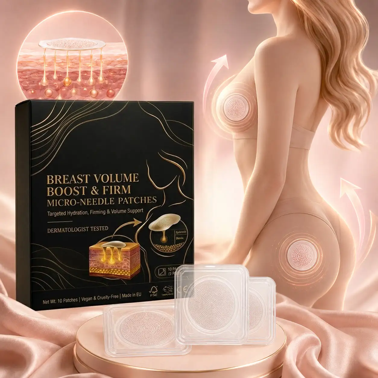Targeted Breast Enhancement Advanced Nano Microneedle Patch - Image 7