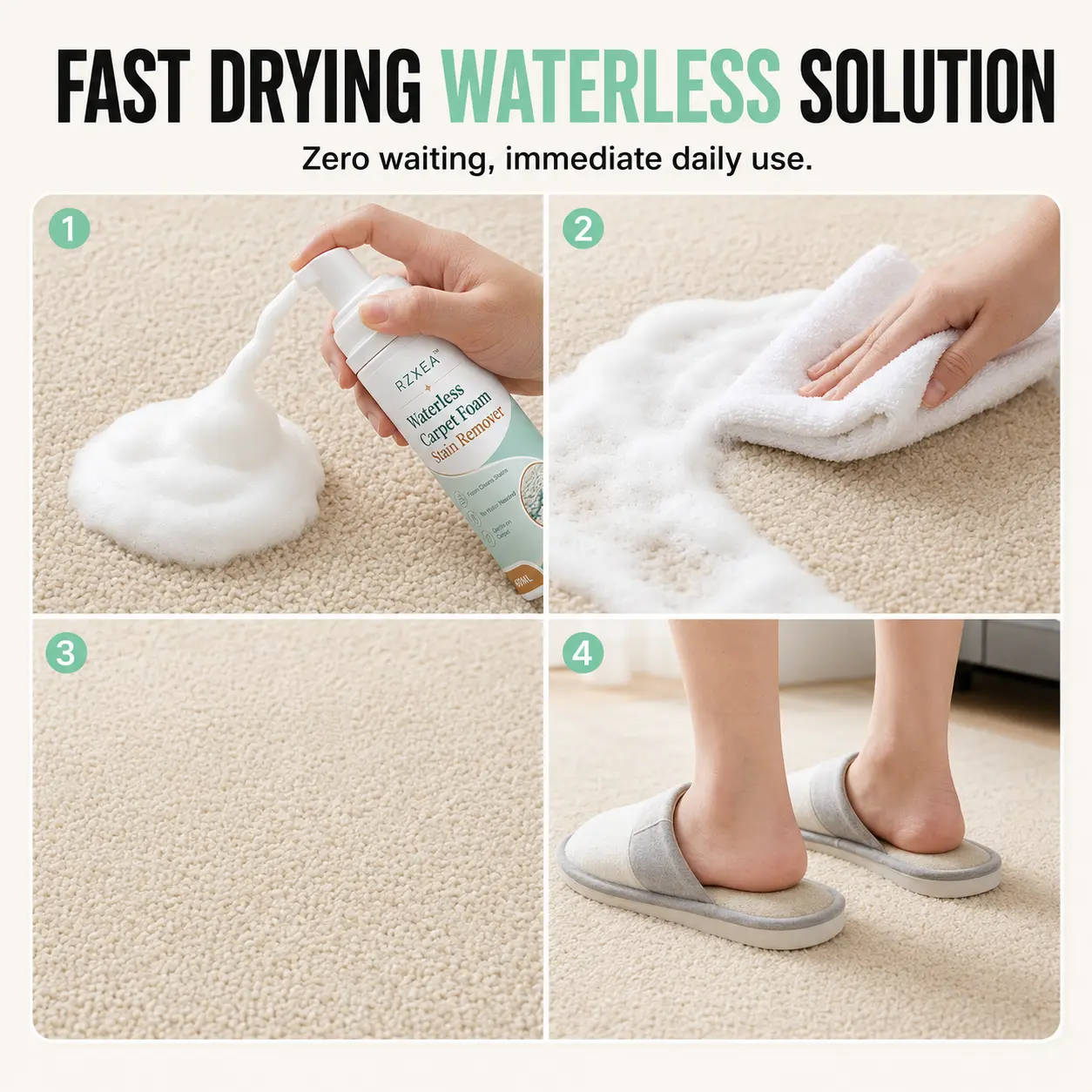Waterless Carpet Foam Stain Remover - Image 9