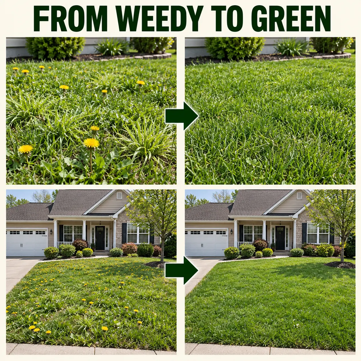 5-in-1 Weed & Feed | Fast-Acting Dual-Action Granules for Stubborn Lawn Weeds & a Greener-Looking Lawn - Image 2