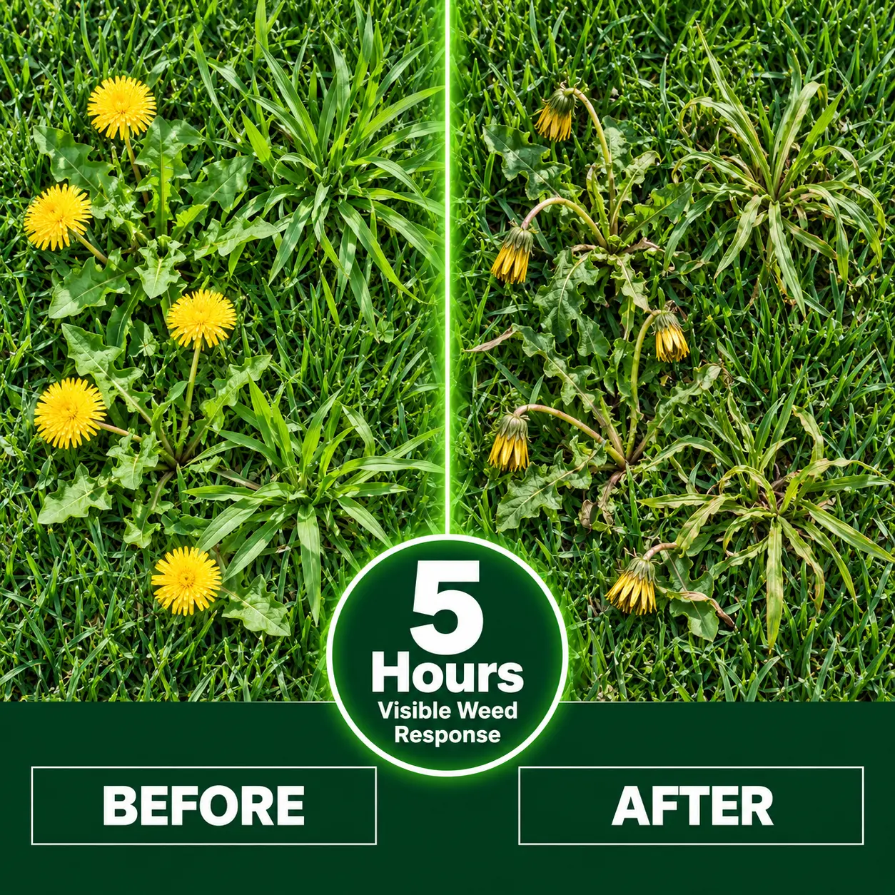 5-in-1 Weed & Feed | Fast-Acting Dual-Action Granules for Stubborn Lawn Weeds & a Greener-Looking Lawn - Image 6