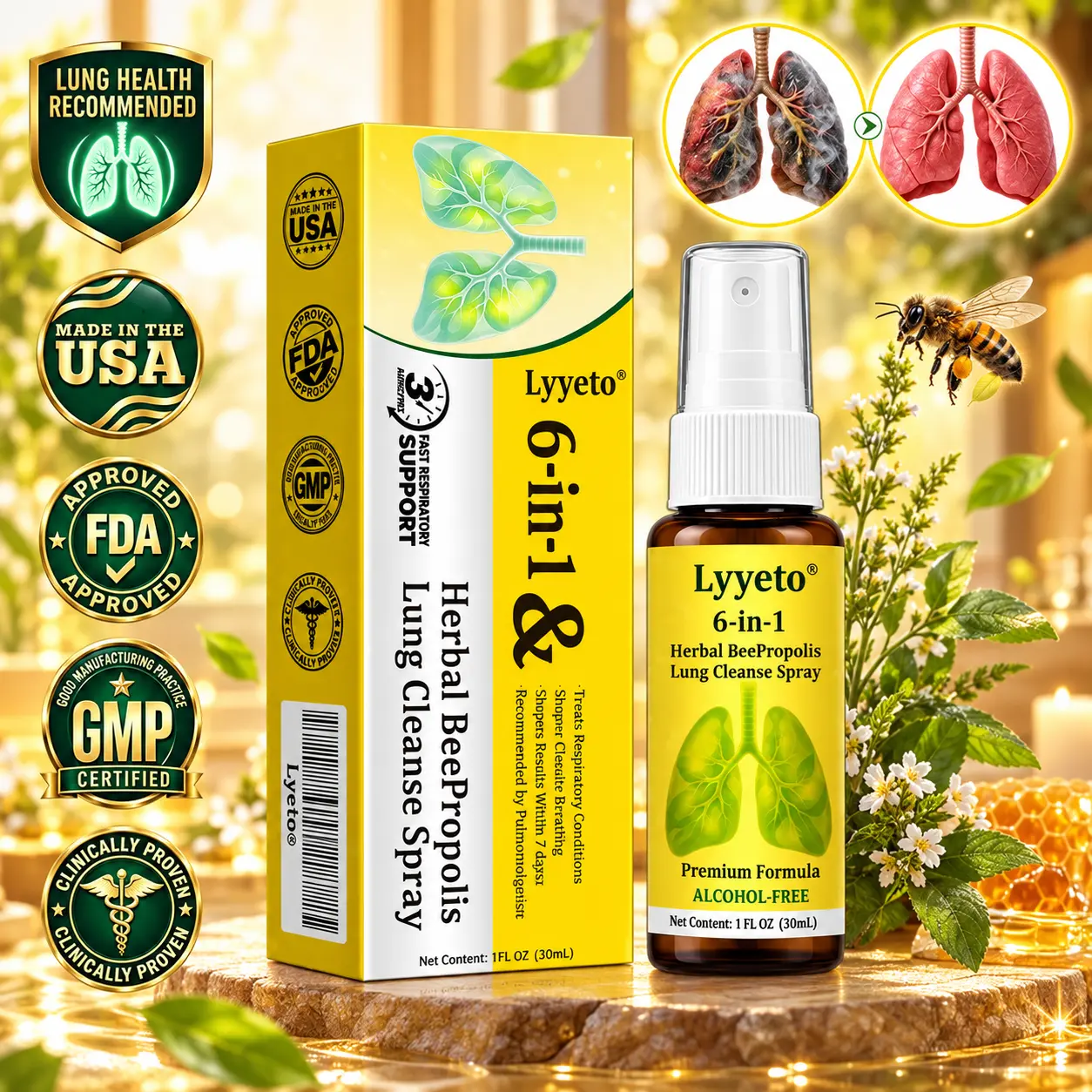 Herbal BeePropolis Cleanse Spray